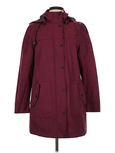 Pre-owned Ugg Raincoat In Burgundy
