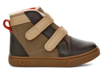 Pre-owned Ugg Rennon Ii (toddler) Sneakers In Antilope/mustard Seed/warm Red