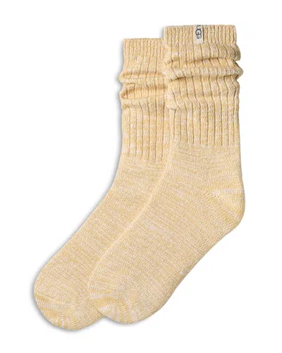 Ugg Rib Knit Crew Socks In Millet