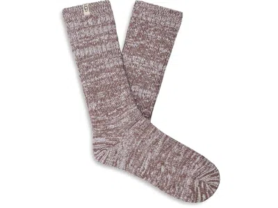 UGG RIB KNIT SLOUCHY CREW SOCKS WOMEN'S CREW CUT SOCKS SHOES ALLSPICE: ONE SIZE