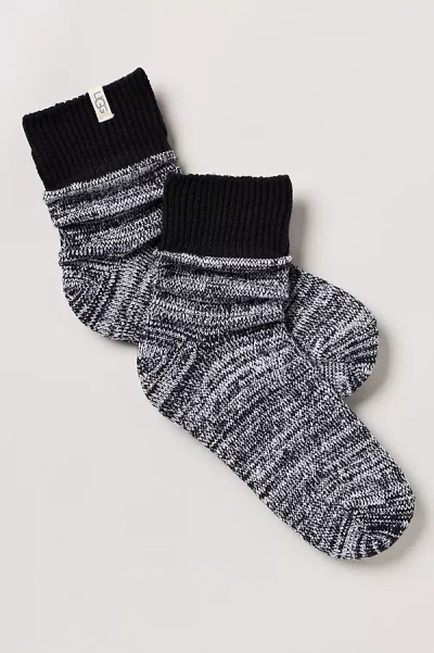 Ugg Rib Knit Slouchy Socks In Black