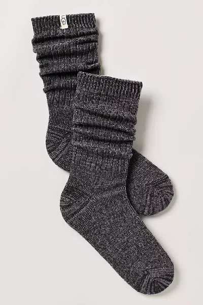 Ugg Rib Knit Slouchy Socks In Grey