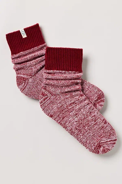 Ugg Rib Knit Slouchy Socks In Pink