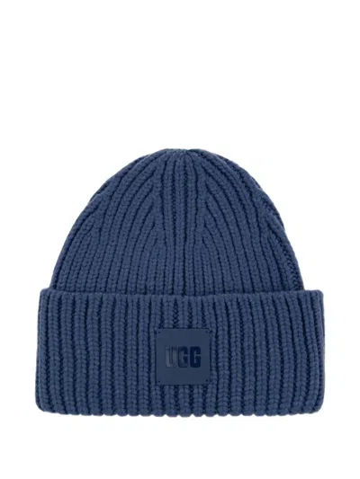 Ugg Ribbed Hat In Blue