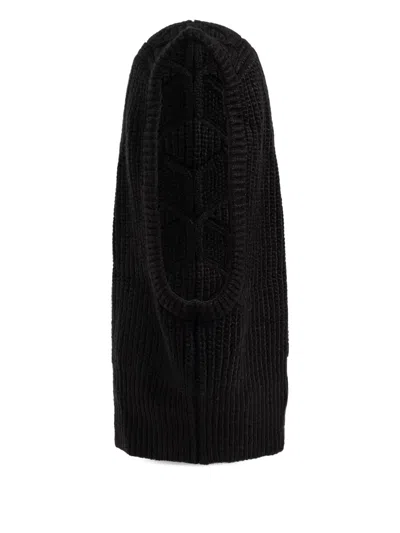 Ugg Ribbed-knit Balaclava In Black