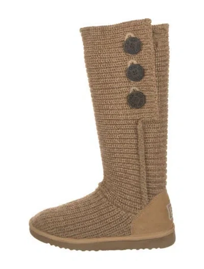 Pre-owned Ugg Riding Boots In Neutral