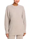 Ugg Riz Ribbed Sweatshirt In Granite