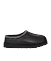 Ugg Black Tasman Leather Regenerate Mules In Black