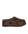 Ugg Round-head Flat Shoes In Animal Print