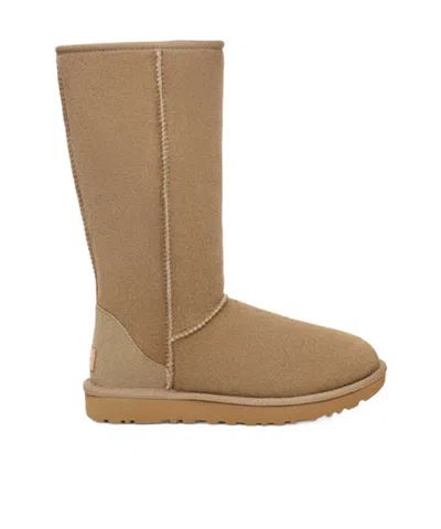 Ugg Round-head High Boots In Brown