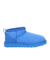 Ugg Classic Ultra Mini Suede Ankle Boots In Blue