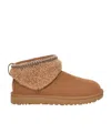 Ugg Suede Classic Ultra Mini Flatform Boots 30 In Brown