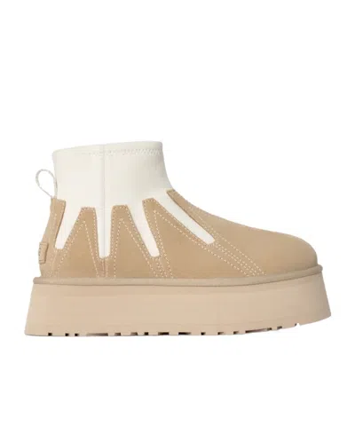 Ugg Round-head Short Boots In Nude