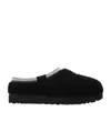 Ugg Tasman Stitch-detail Slippers In Black