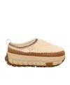 Ugg Venture Daze Cozy Shearling Flatform Shoes In Nude