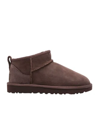 Ugg Round-headed Short Boots In Brown