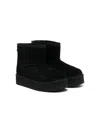 Ugg Round-toe Ankle-length Boots In 黑色