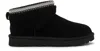 Ugg Classic Ultra Mini Maxi Curly Suede Ankle Boots In Black