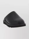 Ugg Round Toe Slip-on Mules Shearling Lining In Black