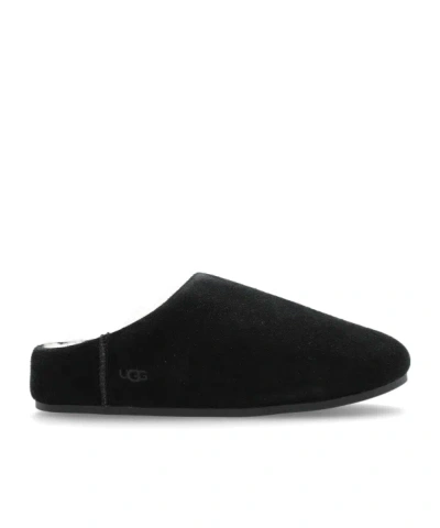 Ugg Round Toe Slippers In Black