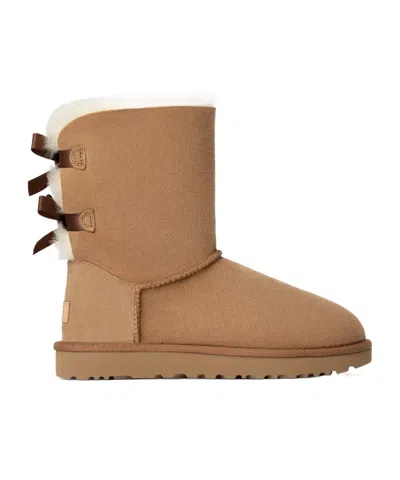 Ugg Round-toed Ankle Boots In Brown