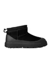 Ugg Suede Classic Ultra Mini Weather Hybrid Ankle Boots In Black