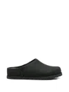 Ugg Round-toe Flat Mules In Black