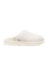Ugg Crackle-effect Mules In White