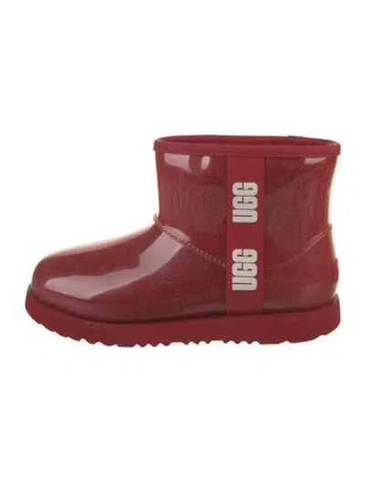 Pre-owned Ugg Rubber Boots In Red