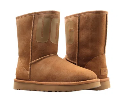 Ugg Rubber Logo Chestnut Women's Boots 1108230-che In Brown