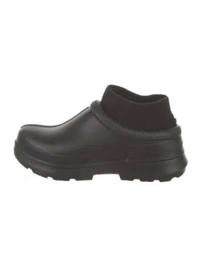 Pre-owned Ugg Rubber Mules In Black