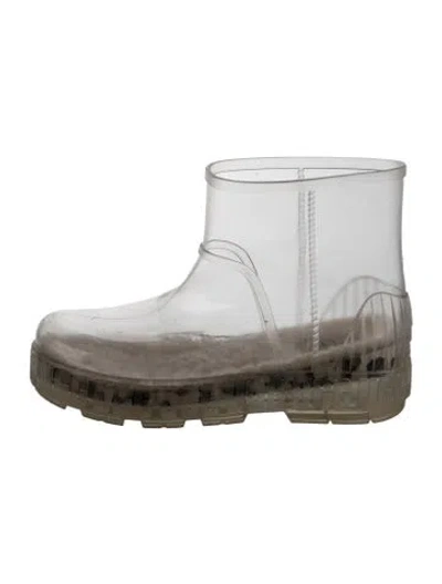 Pre-owned Ugg Rubber Rain Boots In Clear