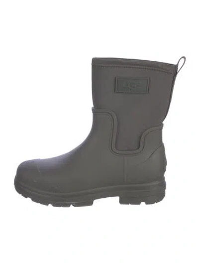 Pre-owned Ugg Rubber Rain Boots In Gray