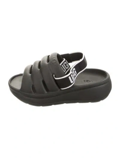 Pre-owned Ugg Babies' Rubber Sandals In Black