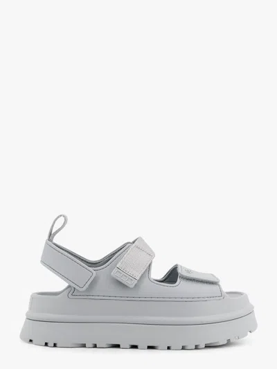UGG RUBBER SANDALS WITH UGG EMBOSSED DETAIL