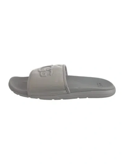 Pre-owned Ugg Rubber Slides In Grey