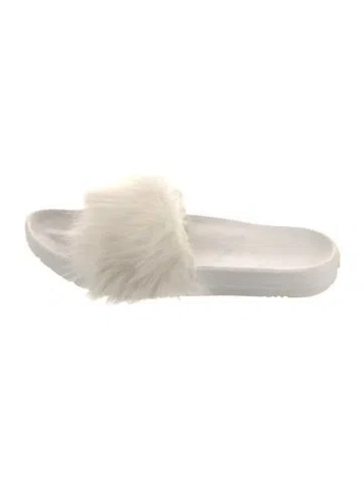 Pre-owned Ugg Rubber Slides In White