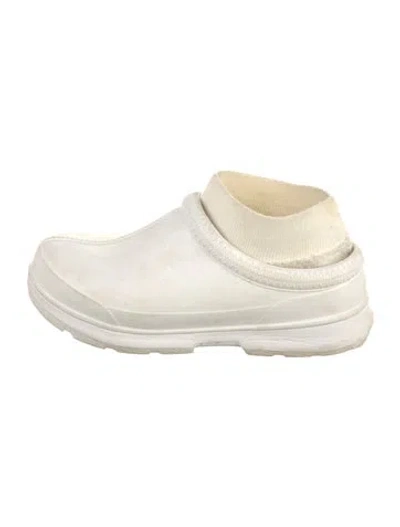 Pre-owned Ugg Rubber Slingback Sandals In White