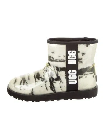 Pre-owned Ugg Rubber Tie-dye Print Rain Boots In Multi