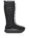 Ugg Ruffled High Boots In Black