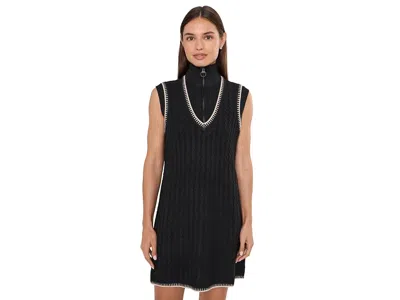 Ugg Rylynn 1/4 Zip Dress Women's Dress Black: Lg, Elastane/polyester