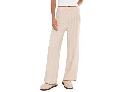 Ugg Rylynn Straight-leg Pants Women's Clothing Oatmeal Heather: Xl 29, Elastane/polyester In Neutral