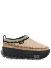 Ugg Venture Daze Flatform Suede Mules In Marrone