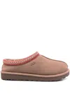 Ugg Tasman Ii Braided-trim Sheepskin Slippers In Nude