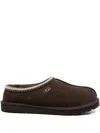 Ugg Tasman Cocoa-coloured Eather Slip-ons In Brown