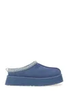 Ugg 44mm Tazz Shearling Platform Loafers In Blue
