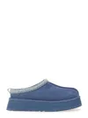 Ugg 44mm Tazz Shearling Platform Loafers In Blue