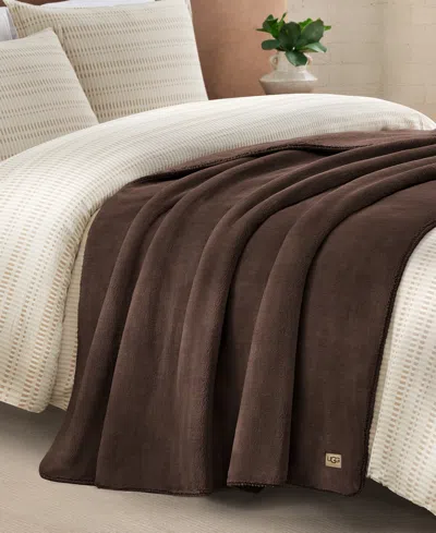 Ugg Saige Plush Throw, 50" X 70" In Brown