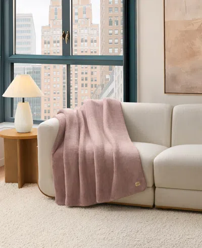 Ugg Saige Plush Throw, 50" X 70" In Pink
