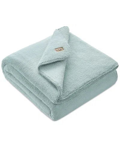 Ugg Saige Plush Throw, 50" X 70" In Sky Grey